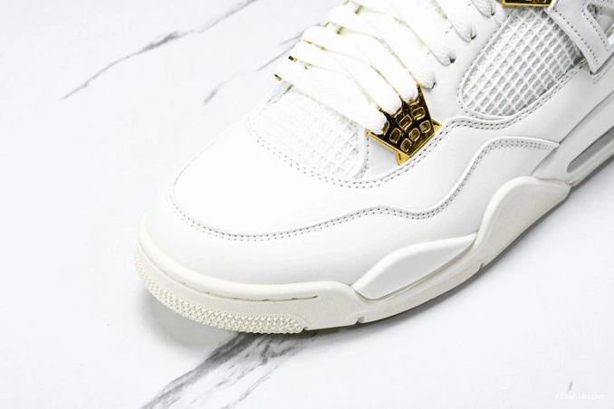 4 Retro Jordan Gold AQ9129-170 Metallic 0907